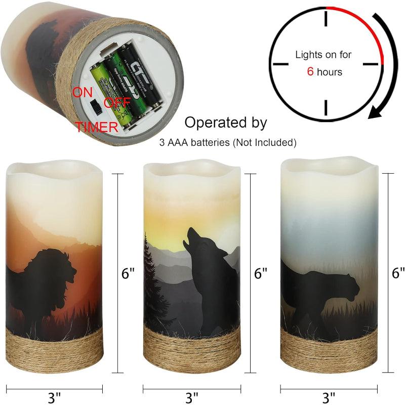 Halloween Flameless Candles – Spooky LED Decor for Indoors Outdoors-Solar Wind LED Chime
