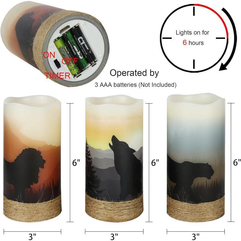 Halloween Flameless Candles – Spooky LED Decor for Indoors Outdoors-Solar Wind LED Chime