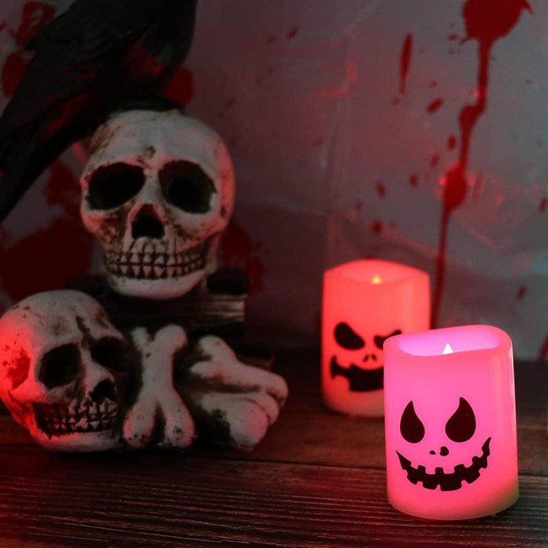 Halloween Flameless Candles – Spooky LED Decor for Indoors Outdoors-Solar Wind LED Chime