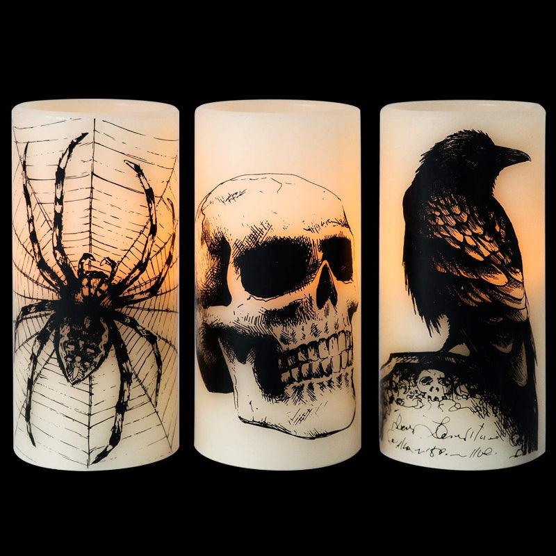 Halloween Flameless Candles – Spooky LED Decor for Indoors Outdoors-Solar Wind LED Chime