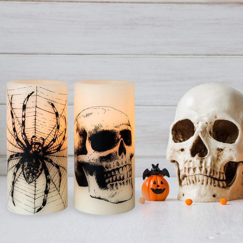 Halloween Flameless Candles – Spooky LED Decor for Indoors Outdoors-Solar Wind LED Chime