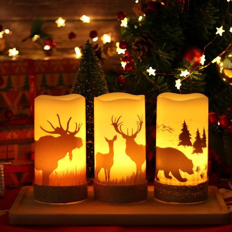 Halloween Flameless Candles – Spooky LED Decor for Indoors Outdoors-Solar Wind LED Chime