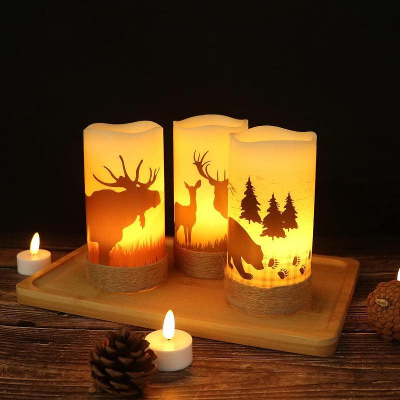 Halloween Flameless Candles – Spooky LED Decor for Indoors Outdoors-Solar Wind LED Chime