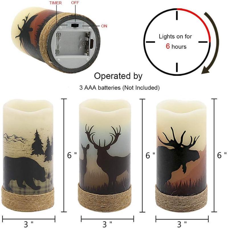 Halloween Flameless Candles – Spooky LED Decor for Indoors Outdoors-Solar Wind LED Chime