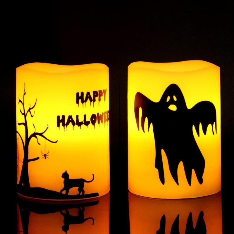 Halloween Flameless Candles – Spooky LED Decor for Indoors Outdoors-Solar Wind LED Chime