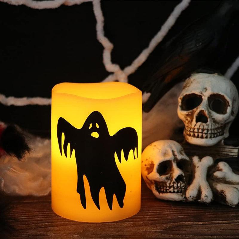 Halloween Flameless Candles – Spooky LED Decor for Indoors Outdoors-Solar Wind LED Chime
