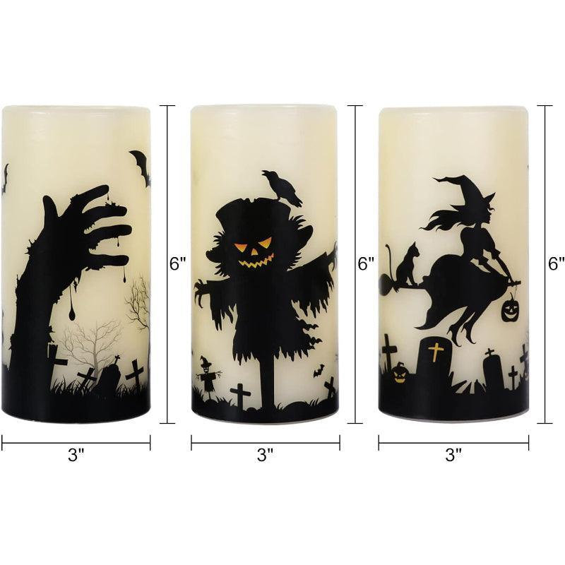Halloween Flameless Candles – Spooky LED Decor for Indoors Outdoors-Solar Wind LED Chime
