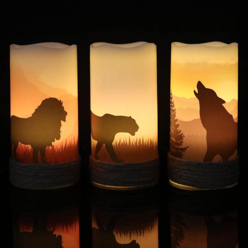 Halloween Flameless Candles – Spooky LED Decor for Indoors Outdoors-Solar Wind LED Chime