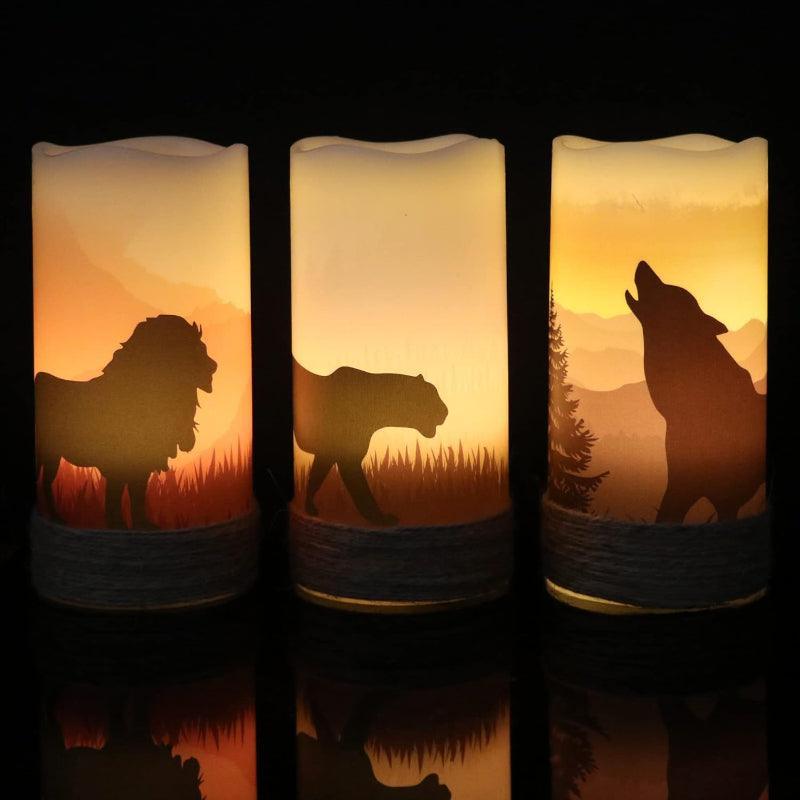 Halloween Flameless Candles – Spooky LED Decor for Indoors Outdoors-Solar Wind LED Chime