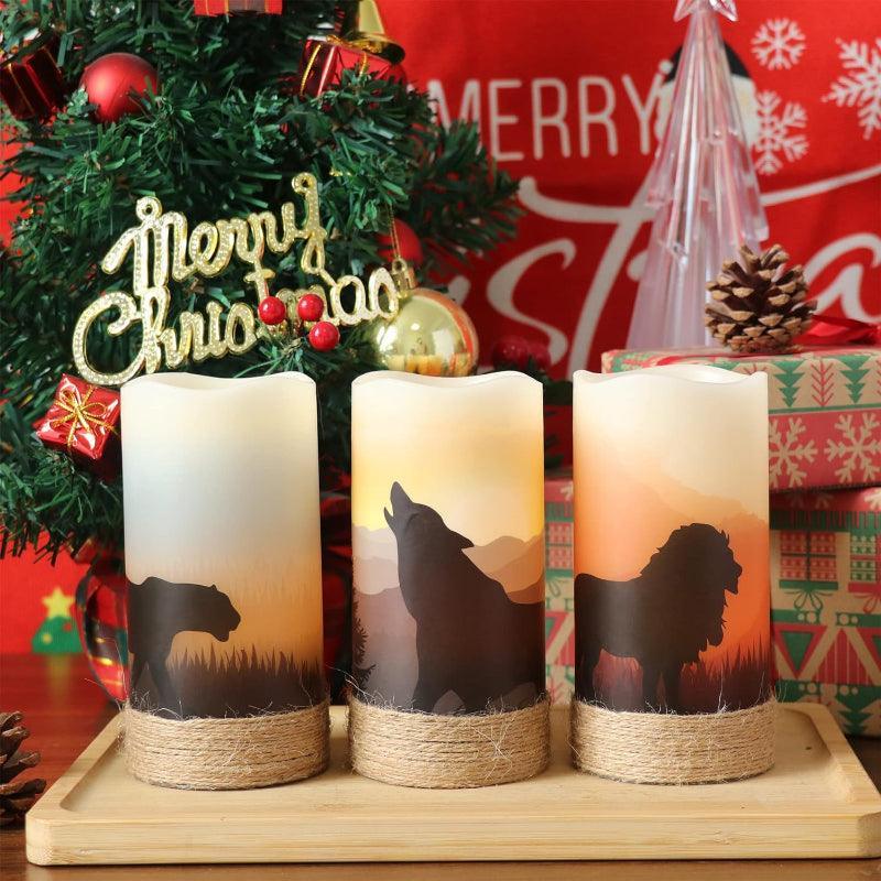 Halloween Flameless Candles – Spooky LED Decor for Indoors Outdoors-Solar Wind LED Chime