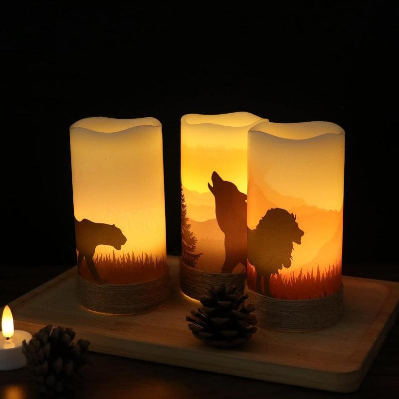Halloween Flameless Candles – Spooky LED Decor for Indoors Outdoors-Solar Wind LED Chime