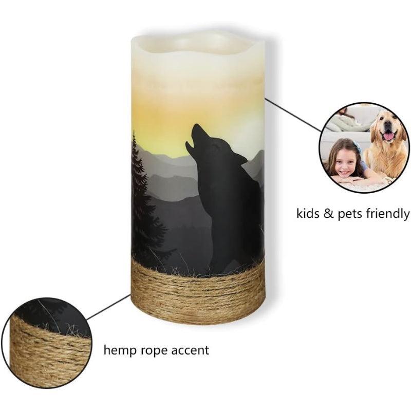 Halloween Flameless Candles – Spooky LED Decor for Indoors Outdoors-Solar Wind LED Chime