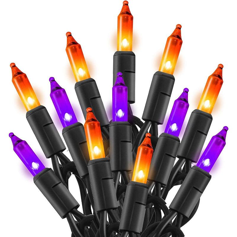 Halloween Mini String Lights – Waterproof Indoor Outdoor Decor-Solar Wind LED Chime