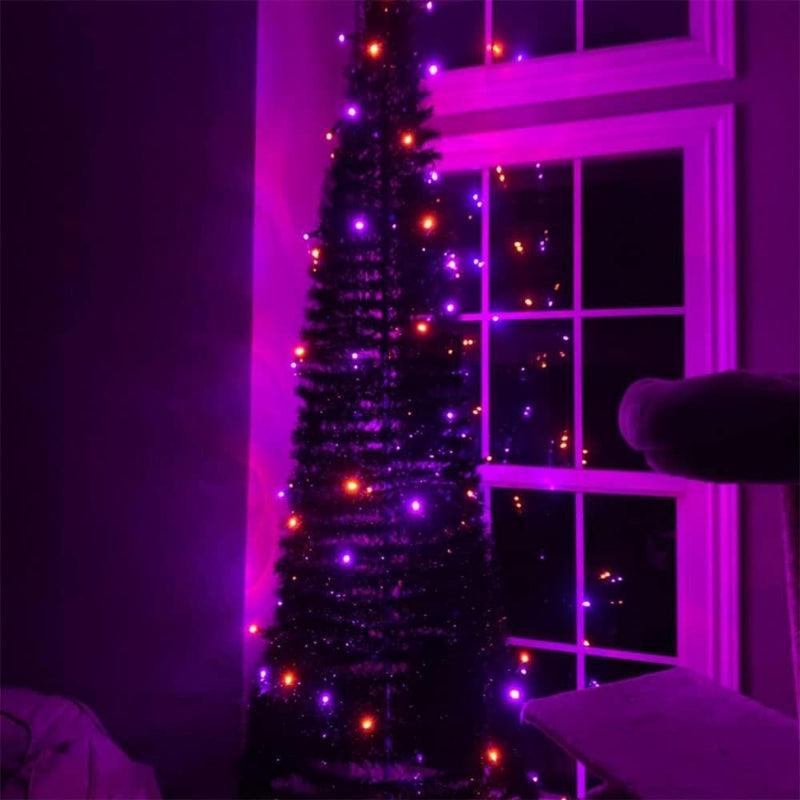 Halloween Mini String Lights – Waterproof Indoor Outdoor Decor-Solar Wind LED Chime