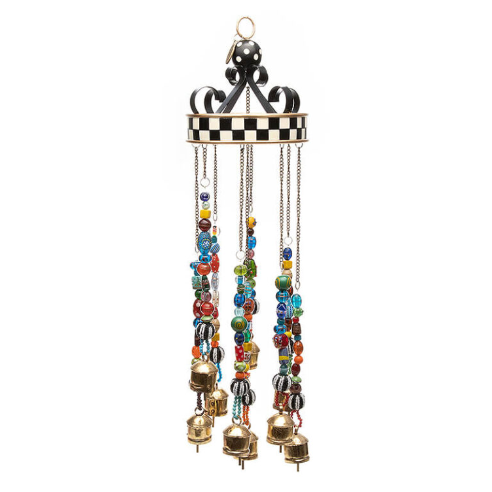 Bells And Bobbles Wind Chimes-Solar Wind LED Chime
