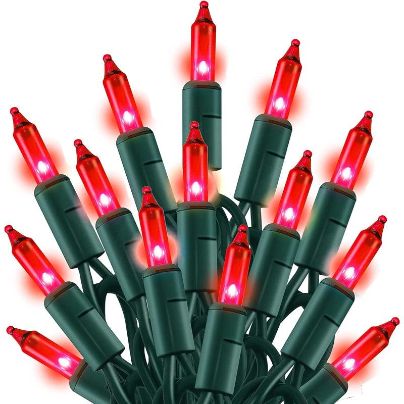 Christmas Mini Tree Lights – Incandescent Waterproof Holiday Decor-Solar Wind LED Chime