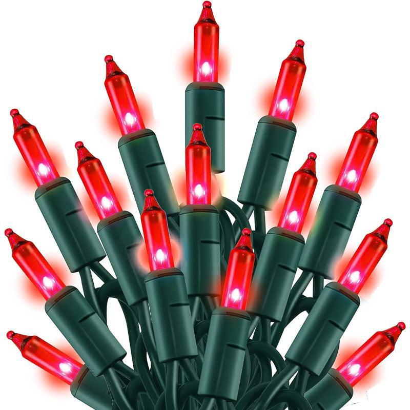 Christmas Mini Tree Lights – Incandescent Waterproof Holiday Decor-Solar Wind LED Chime