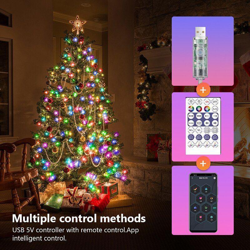 Indoor Fairy String Lights – LED USB Smart Home Decor Lights-Solar Wind LED Chime