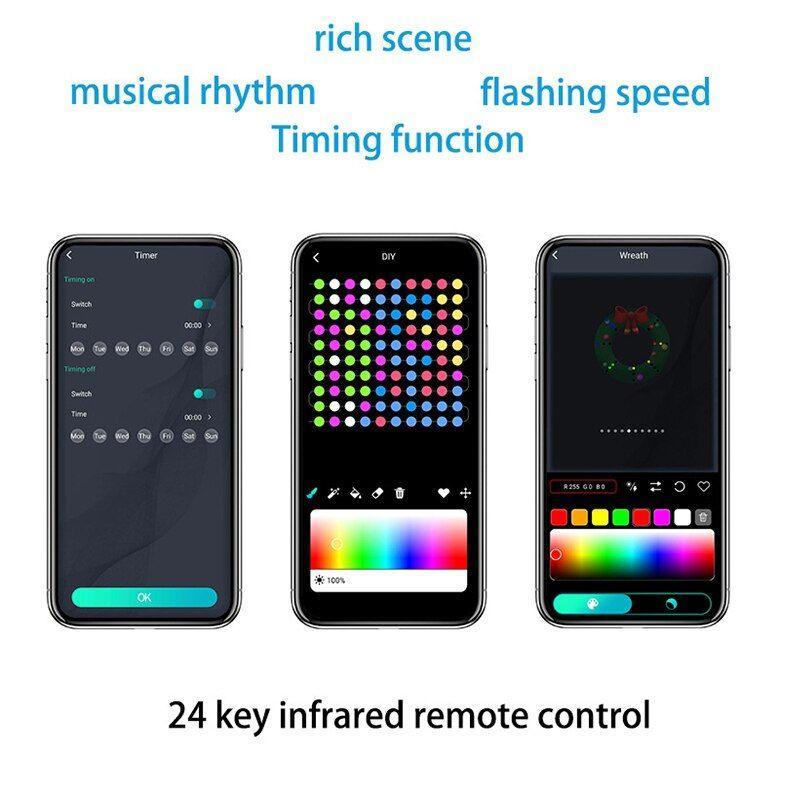 Indoor Fairy String Lights – LED USB Smart Home Decor Lights-Solar Wind LED Chime