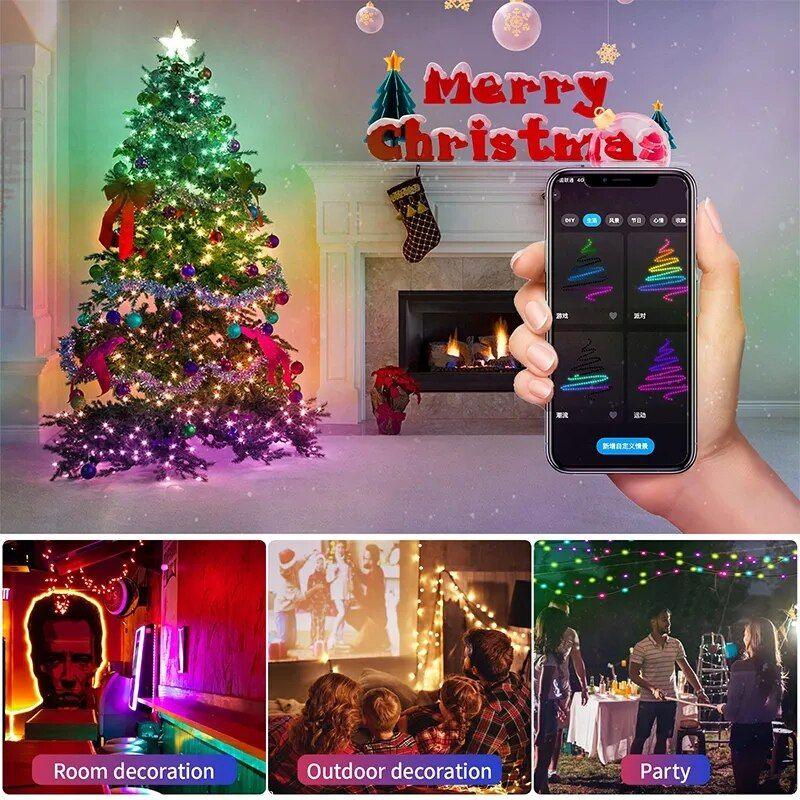 Indoor Fairy String Lights – LED USB Smart Home Decor Lights-Solar Wind LED Chime