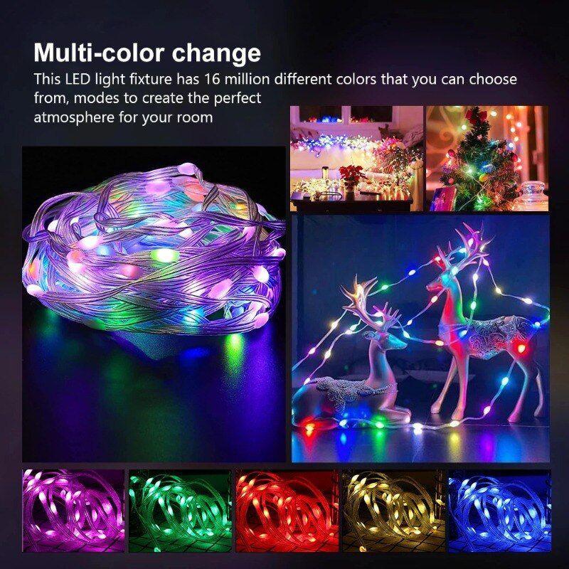 Indoor Fairy String Lights – LED USB Smart Home Decor Lights-Solar Wind LED Chime