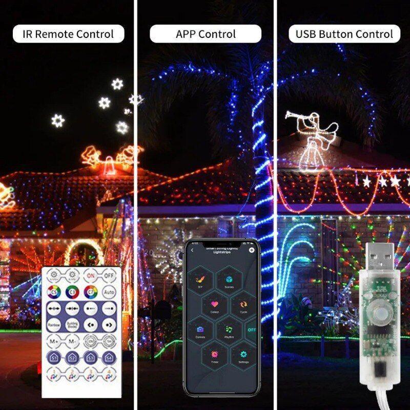Indoor Fairy String Lights – LED USB Smart Home Decor Lights-Solar Wind LED Chime