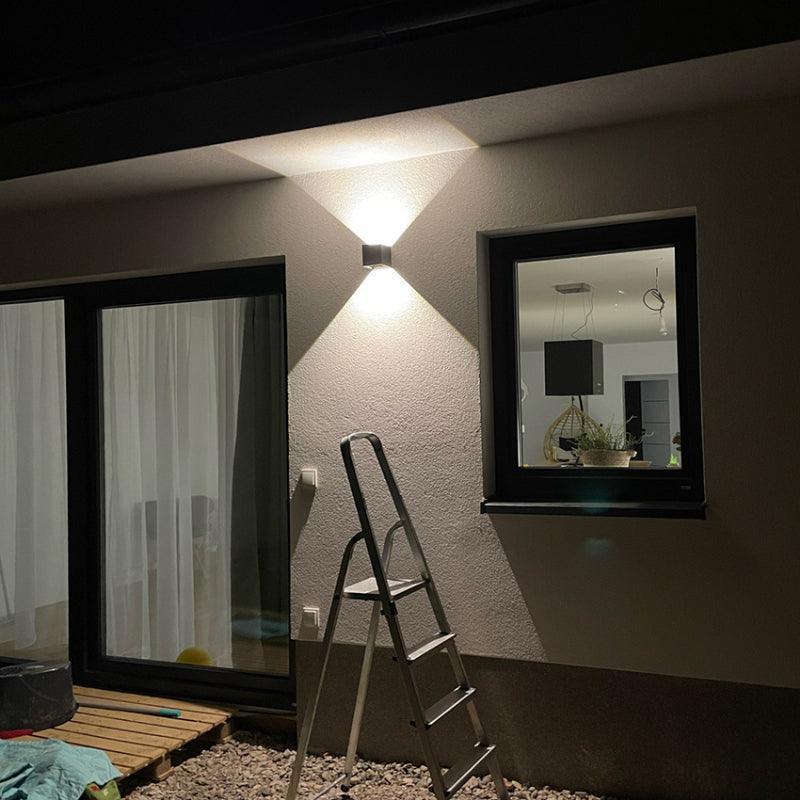Indoor Outdoor Wall Light – Waterproof LED Modern Fixture-Solar Wind LED Chime