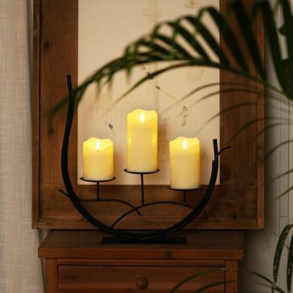 LED Pillar Flameless Candles Battery Operated With Remote Control And Timer