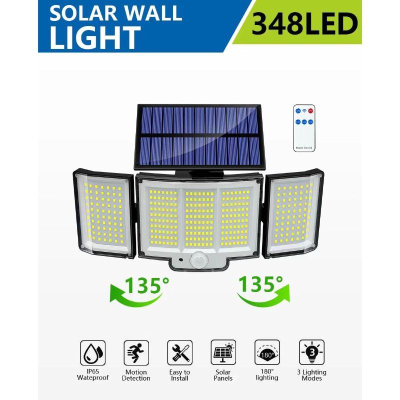 IP65 LED Solar Motion Lights – Waterproof Outdoor Security Lighting-Solar Wind LED Chime