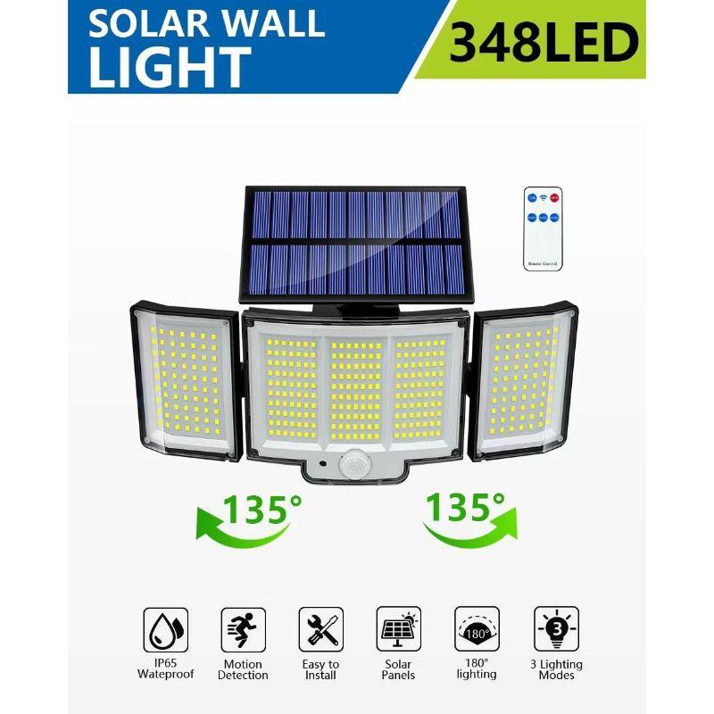 IP65 LED Solar Motion Lights – Waterproof Outdoor Security Lighting-Solar Wind LED Chime