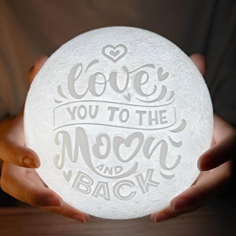 Moon Shaped Lamp – Rechargeable Dual Color Night Light-Solar Wind LED Chime