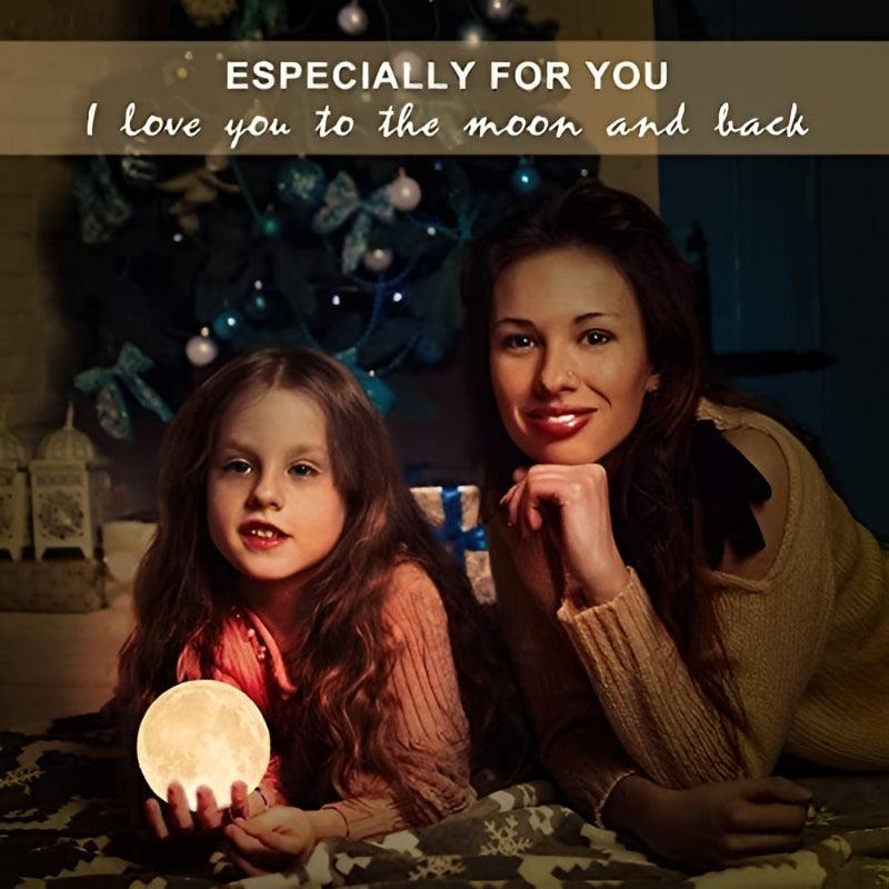 Moon Shaped Lamp – Rechargeable Dual Color Night Light-Solar Wind LED Chime