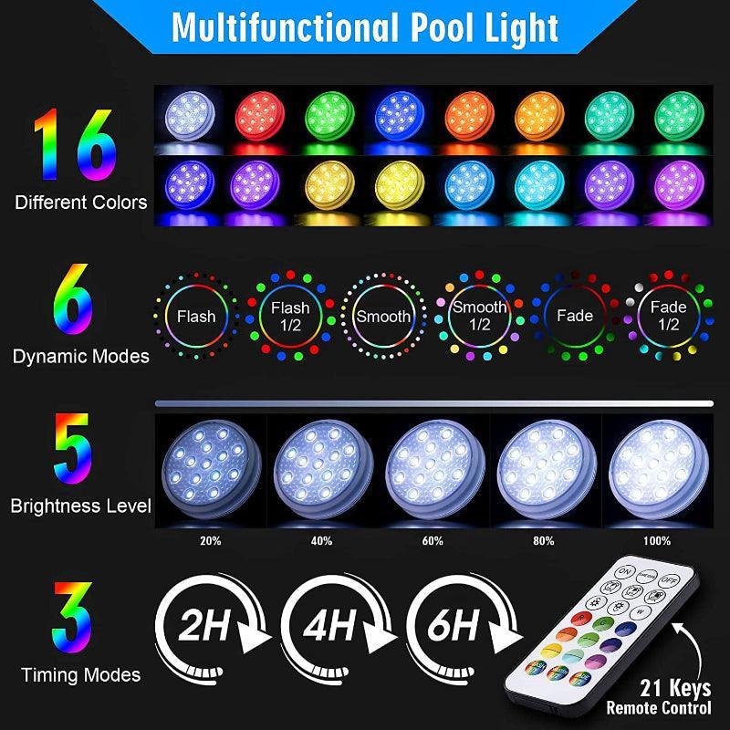 LED Floating Tub Lights – Waterproof Color Changing Spa Lights-Solar Wind LED Chime