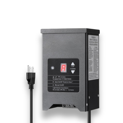 Low Voltage Landscape Transformer Outdoor Transformer With Timer And Photocell Sensor