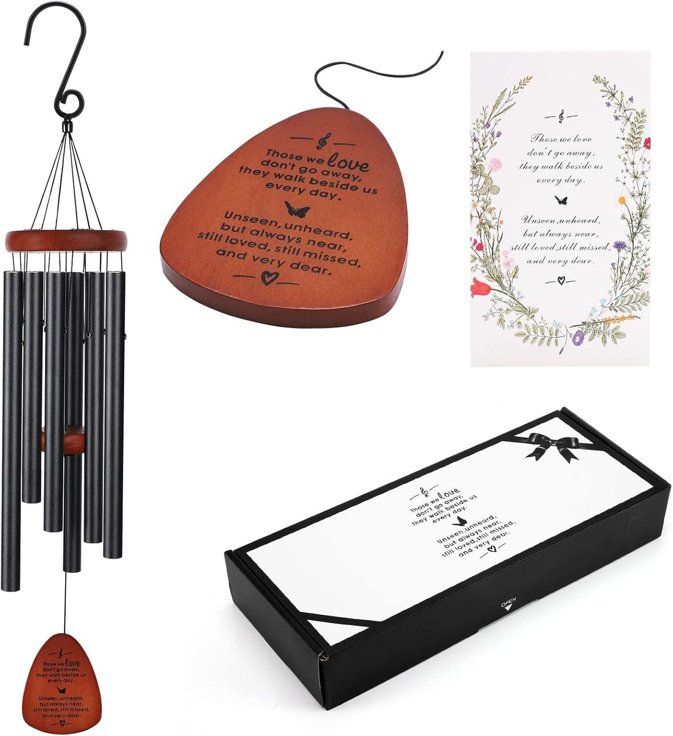 Memorial Garden Wind Chimes-Solar Wind LED Chime