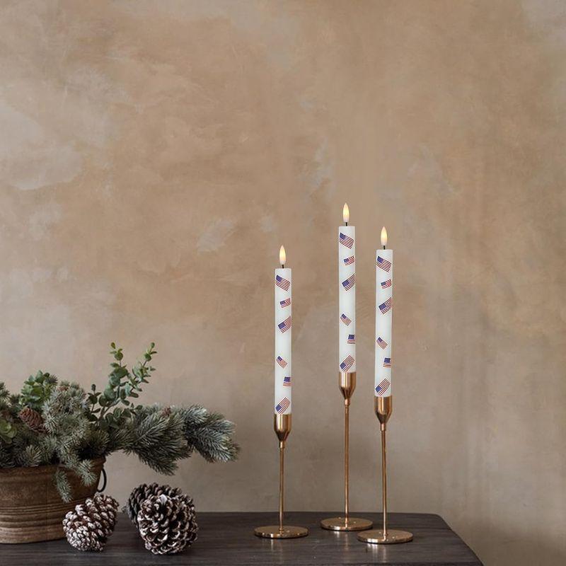 National Flag Candles – Flickering LED Taper Set with Remote-Solar Wind LED Chime