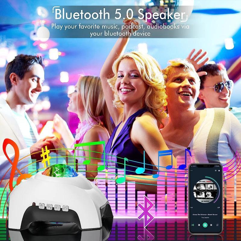 Night Light Projector – Bluetooth Speaker And Color Changing Lamp-Solar Wind LED Chime