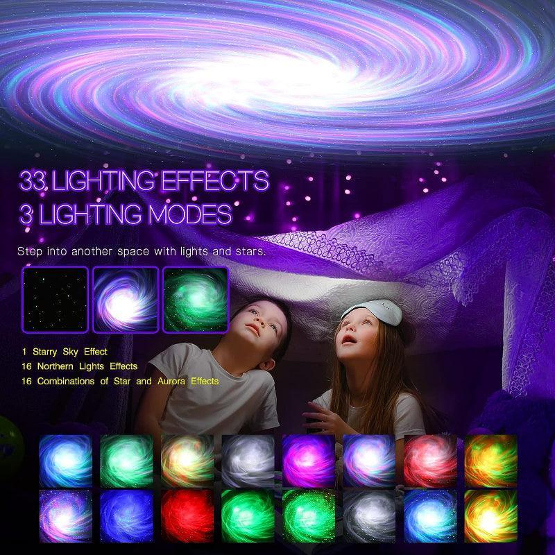 Night Star Projector – LED Ceiling Light with Bluetooth Speaker-Solar Wind LED Chime