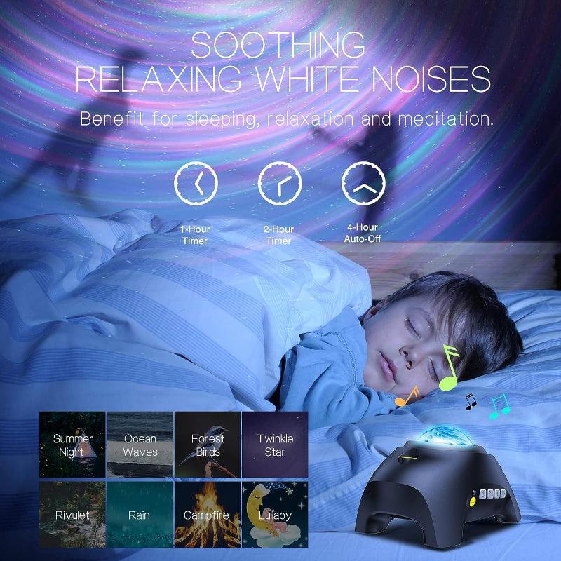 Night Star Projector – LED Ceiling Light with Bluetooth Speaker-Solar Wind LED Chime