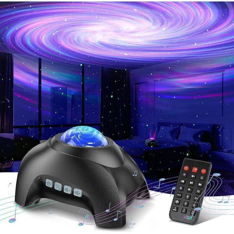 Night Star Projector – LED Ceiling Light with Bluetooth Speaker-Solar Wind LED Chime