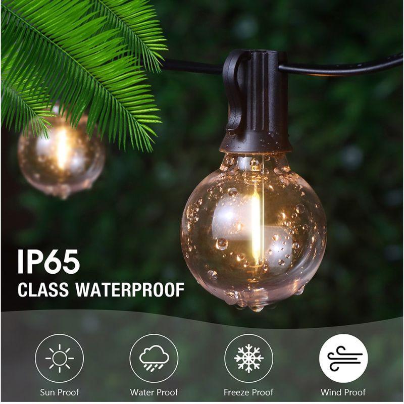 Outdoor LED Garland Lights – Waterproof Plug-In Holiday Decor-Solar Wind LED Chime