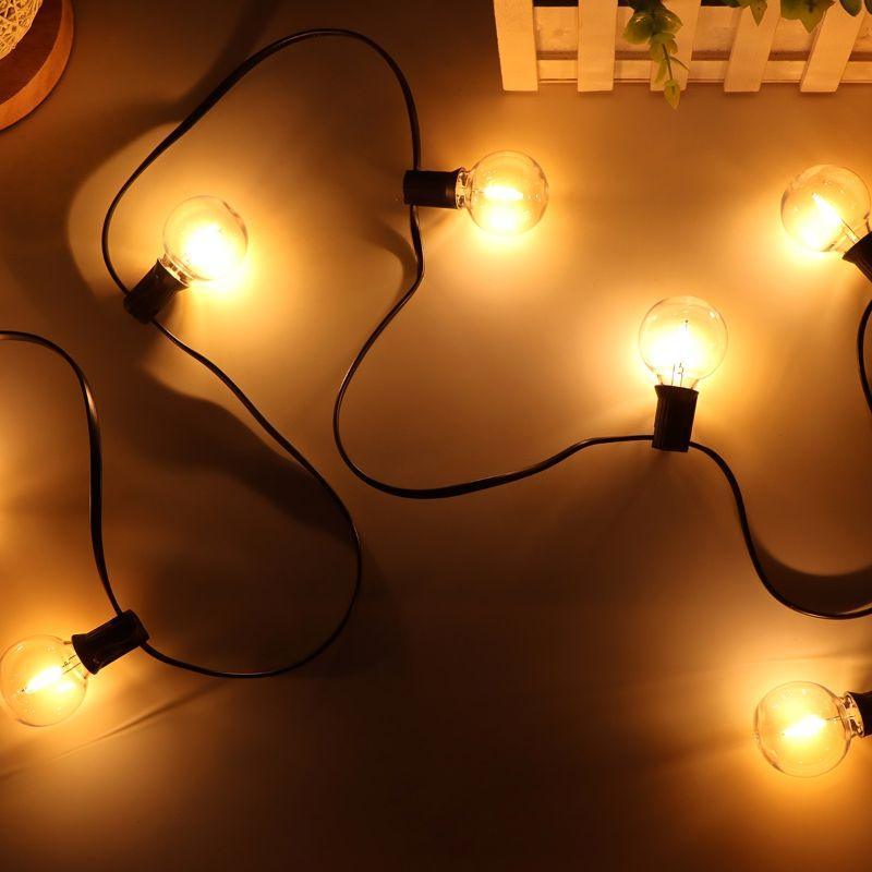 Outdoor LED Garland Lights – Waterproof Plug-In Holiday Decor-Solar Wind LED Chime