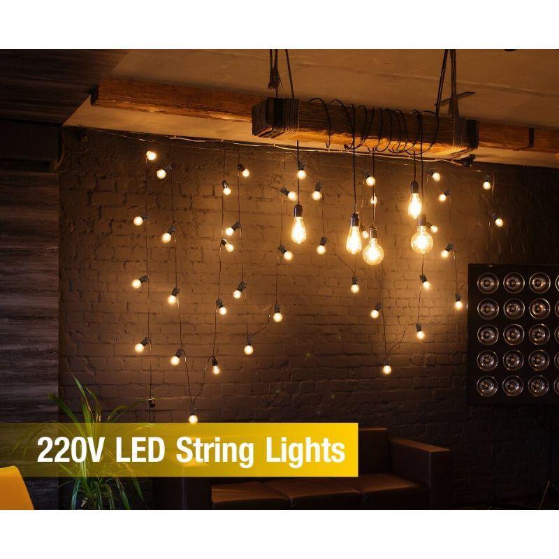 Outdoor LED Garland Lights – Waterproof Plug-In Holiday Decor-Solar Wind LED Chime