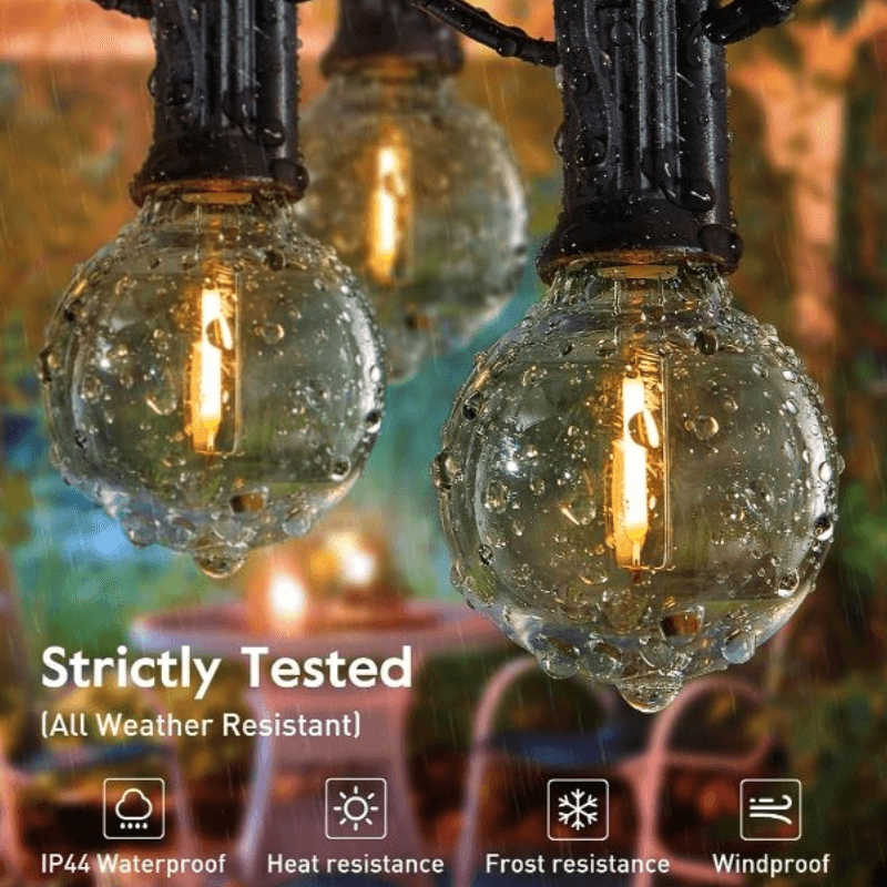 Outdoor Patio LED Lights – Waterproof and Dimmable String Lights-Solar Wind LED Chime