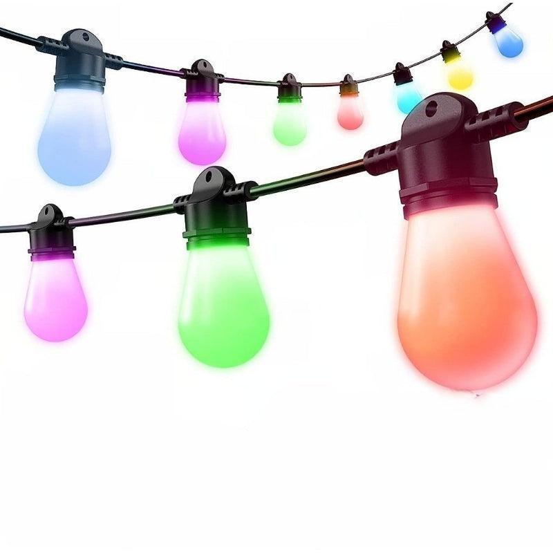 Outdoor String Lights – Smart Waterproof LED Patio Lights-Solar Wind LED Chime