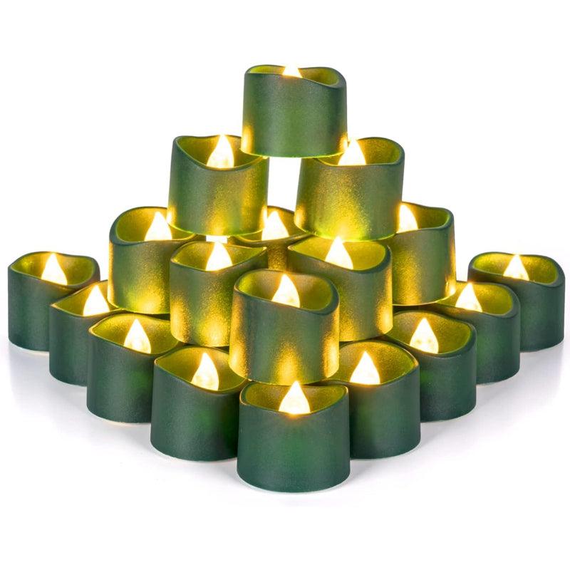 Pack 12 Battery Candles – LED Tabletop Operated Lights-Solar Wind LED Chime
