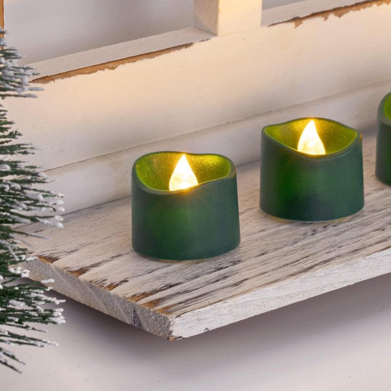 Pack 12 Battery Candles – LED Tabletop Operated Lights-Solar Wind LED Chime