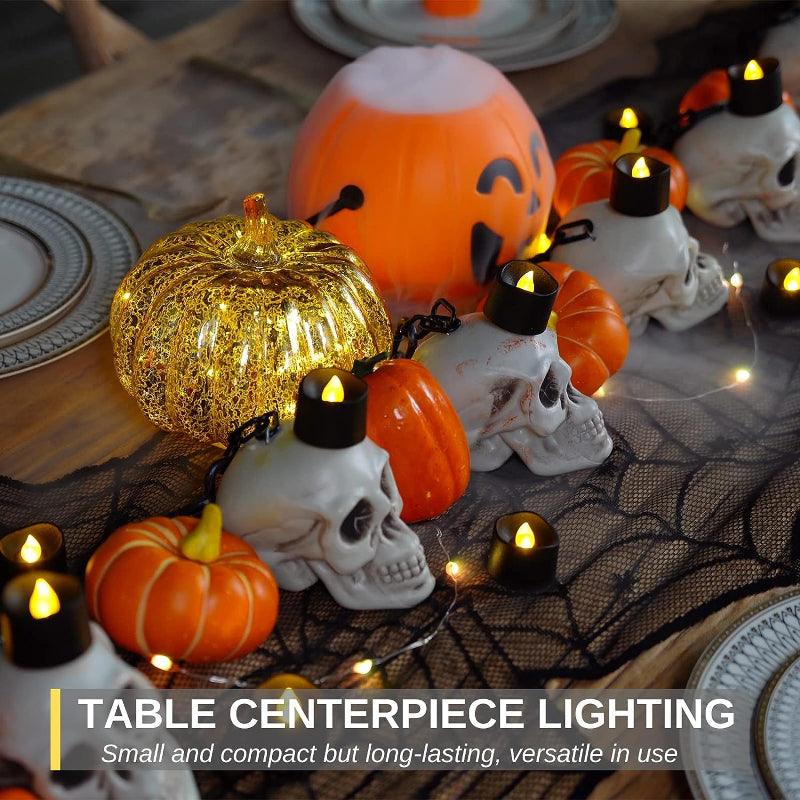 Pack 12 LED Holiday Candles – Flameless and Battery-Powered-Solar Wind LED Chime