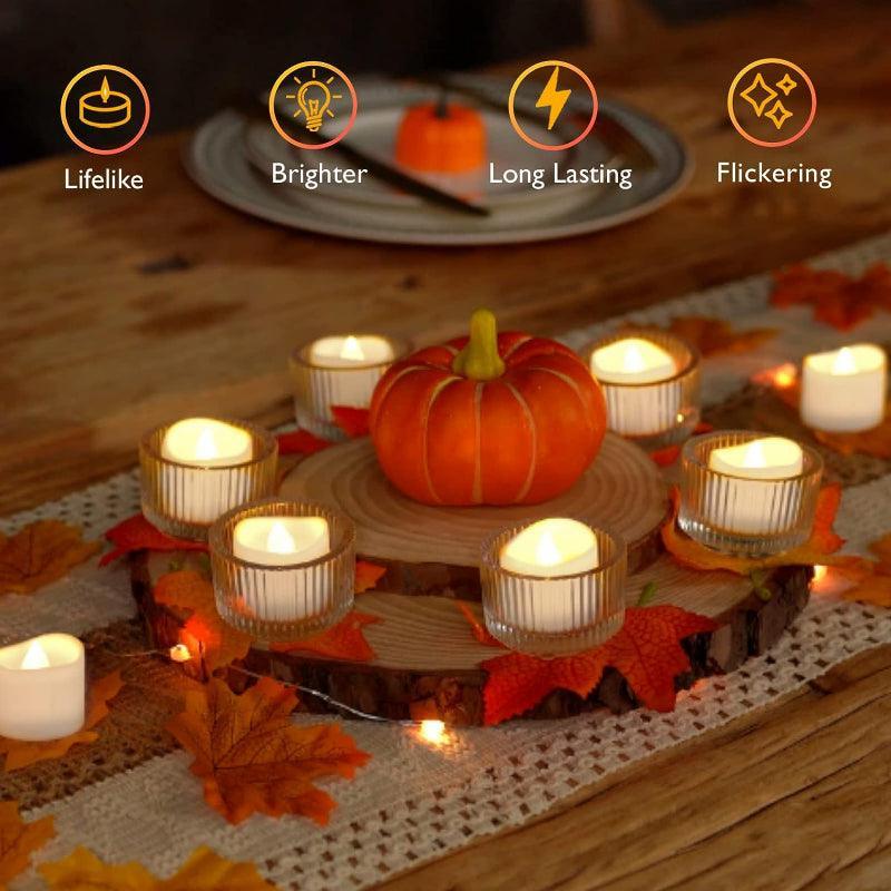 Pack 12 LED Candles Home Decor – Perfect for Home Decor-Solar Wind LED Chime