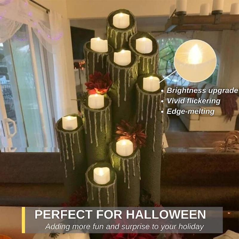 Pack 12 LED Candles Home Decor – Perfect for Home Decor-Solar Wind LED Chime